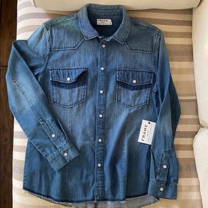 ‼️SOLD‼️Button up denim top